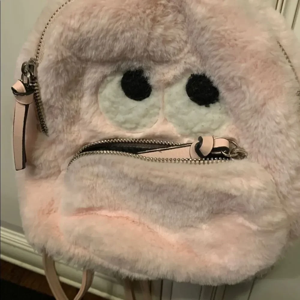 New Mad Love Mini Backpack Purse Faux  Fur handbag